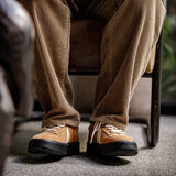 Vintage Yellow Brown Leather Shoes
