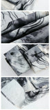 Y2K Abstract Print Turn-Down Collar Long Sleeve Shirt