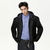 Patchwork High-Quality Hooded Zipper Jacket