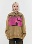 Vintage Loose Cross Shadow Hoodie