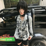 Vintage Grunge Graffiti Print T-Shirt