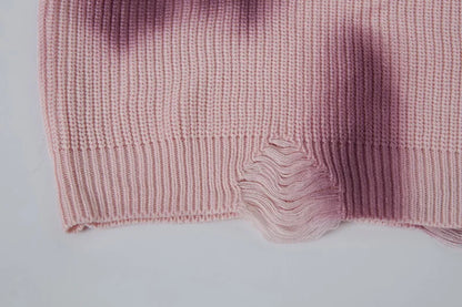 Lightweight Distressed Hip Hop Tie Dye Knit Sweater