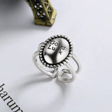Adjustable Retro Good Luck Egg Ring