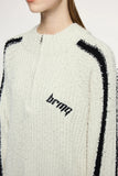 Textured Stripe Knitted Sweater
