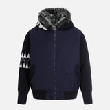 Versatile High Street Quilted Hooded Fur Jacket