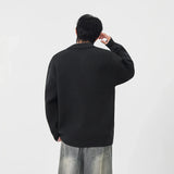Y2K Cozy Ribbed Knit Polo Collar Sweater