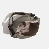 Vintage Denim Drawstring Shoulder Bag