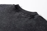 Oversized Vintage Black Washed Bee Microscope T-Shirt
