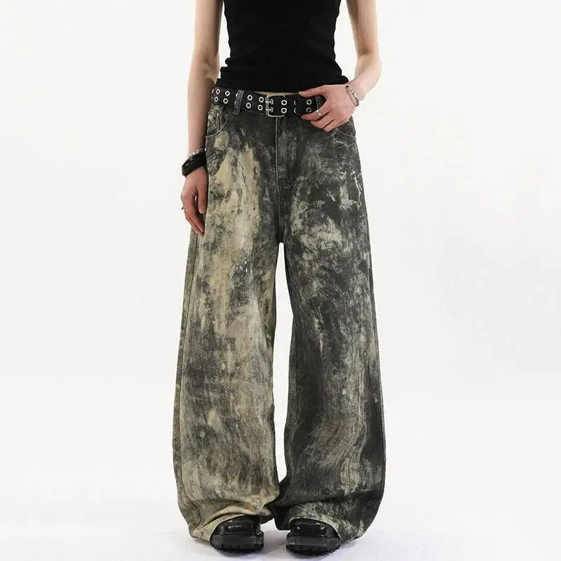 Vintage Dirty Dying Denim Jeans