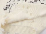 Cozy Aesthetic Distressed Knit Sweater