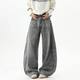 Vintage American Style Hip Hop Denim Wide Leg Jeans