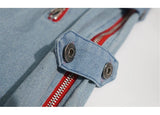 Men's Vintage Punk Zipper Wide Leg Jeans