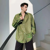Sequin Design Elegant Long-Sleeved Shirt