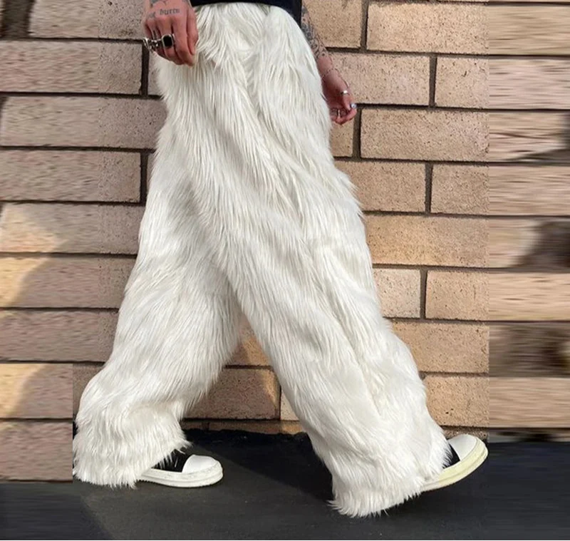 Stylish American Style City Walk Suede Pants