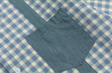 Y2K Plaid Cat Embroidery Casual Short Sleeve Shirt