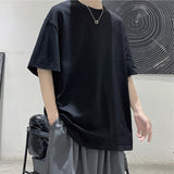Oversized Elbow-length Sleeve Blank T-shirt