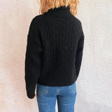 Cozy Halloween Pumpkin Embroidered Sweater