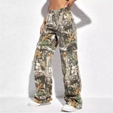 Button Fly Dirty Baggy Cargo Pants