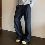 American Contrasting Plaid Straight Leg Sweatpants