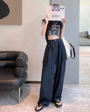 Denim Blue Cargo Pants