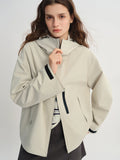 Womens Fashionable Plus Size Outdoor Windproof Jacket