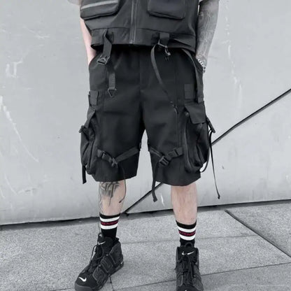 Dark Tactical Loose Fit Techwear Short