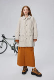 Y2K British Style Trench Mid Windbreaker Coat