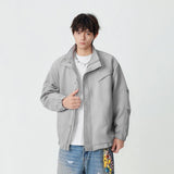 Flattering Textured Casual Button-Up Jacket