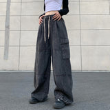 Y2K Effortless Wide Leg Cargo Jeans