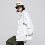 X Mark White Varsity Jacket