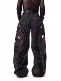 Heavy Industry Snowflake Stitch Mesh Jeans
