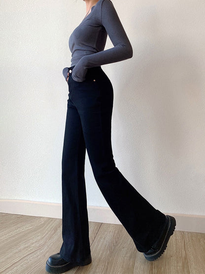 Skinny High-Waist Denim Pants