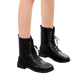 Luxury Modern Thick-Soled Strap Boots