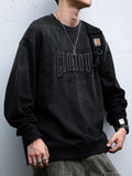 Ripped Casual Heavyweight Cotton Sweatshirt