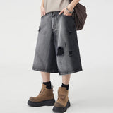 Durable Vintage Loose Casual Ripped Jorts