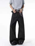 Vintage Gothic Jacquard Printed Cool Jeans