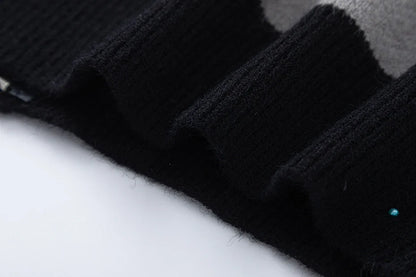 Turbo Drive Gray Star Sweater