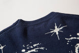 Starry Sky Knitted Ripped Sweater