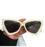 Front view of the beige Timeless Elegance Sunglasses