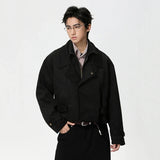 Trendy Elegant Suede Double Layer Jacket