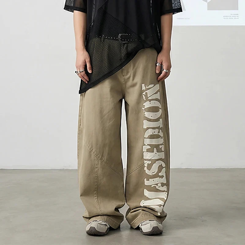 Y2K American Style High Street Letter Pants