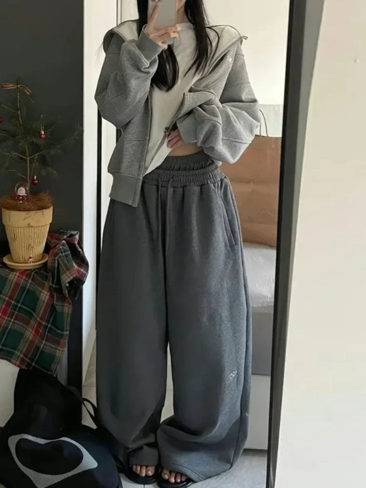 Y2K Baggy Elastic Waist Sweatpants