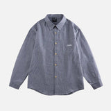 Fashionable Casual Stripe Long Sleeve Shirt