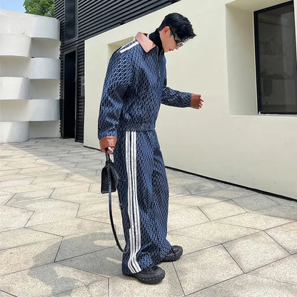 Vintage Denim Jacquard Set