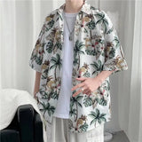 Women Florida Stylish Button-Up Short Sleeve Shirt