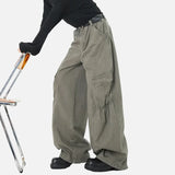 Y2K Original Pleated Wide Leg Cargo Pants