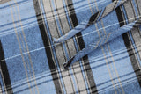 Striped Plaid Long Sleeve Hoodie