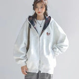 Stylish Colorful Zipper Long Sleeve Sweatshirt