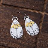 Vintage Boho Pearl Teardrop Earrings