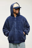 Vintage Zip-up Washed Hoodie